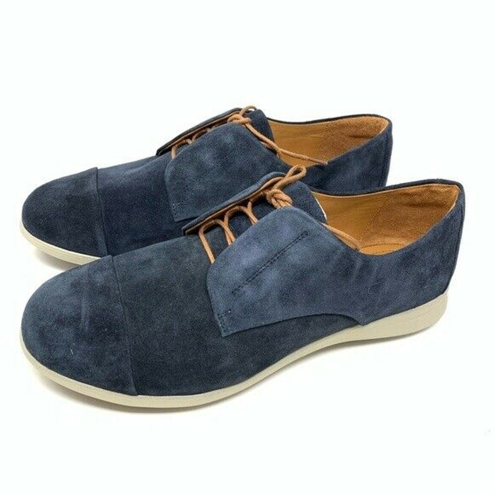 Samuel Hubbard Freedom Now Midnight Blue Suede Oxford Shoes Women's‎ Size 9M